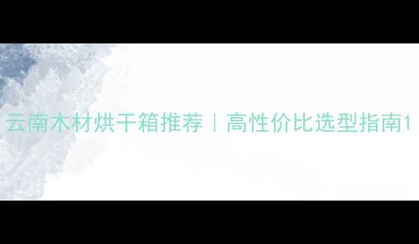 图片 云南木材烘干箱推荐｜高性价比选型指南1