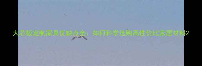 图片 大芯板定制家具优缺点全：如何科学选购高性价比家居材料2