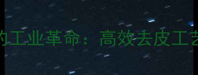 图片 小径原木去皮设备的工业革命：高效去皮工艺与设备选型全攻略