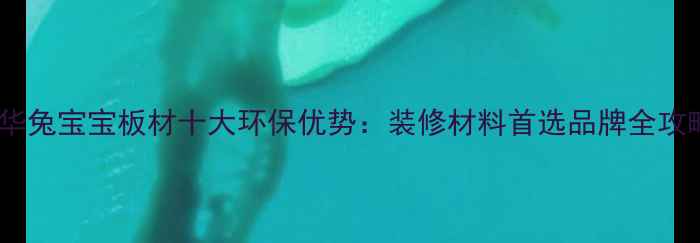 图片 德华兔宝宝板材十大环保优势：装修材料首选品牌全攻略2