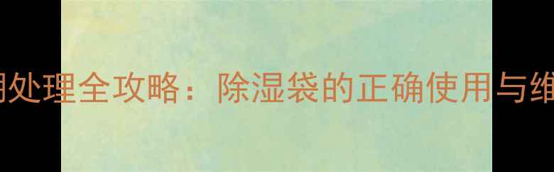 图片 木板防潮处理全攻略：除湿袋的正确使用与维护技巧1