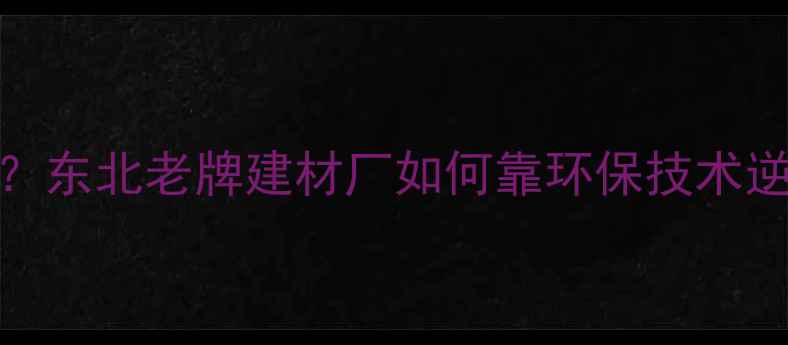 图片 韩氏板材是哪里的？东北老牌建材厂如何靠环保技术逆袭成网红爆款！🔥
