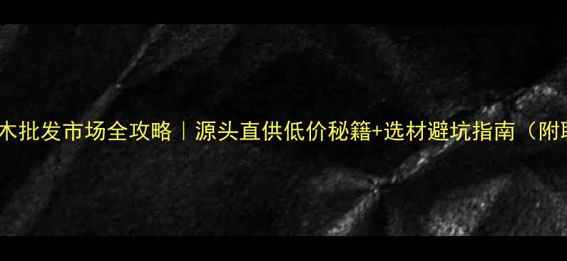 图片 🌳湖北梧桐木批发市场全攻略｜源头直供低价秘籍+选材避坑指南（附联系方式）2