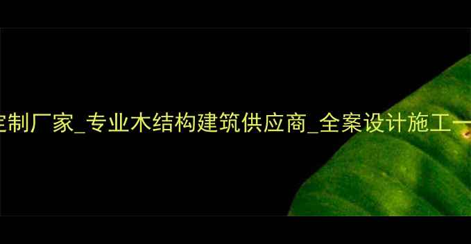 图片 别墅木屋定制厂家_专业木结构建筑供应商_全案设计施工一站式服务2