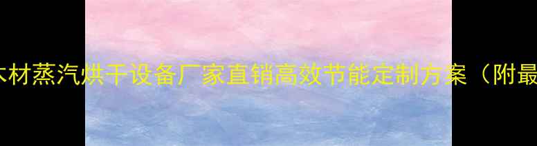 图片 合肥专业木材蒸汽烘干设备厂家直销高效节能定制方案（附最新报价）1