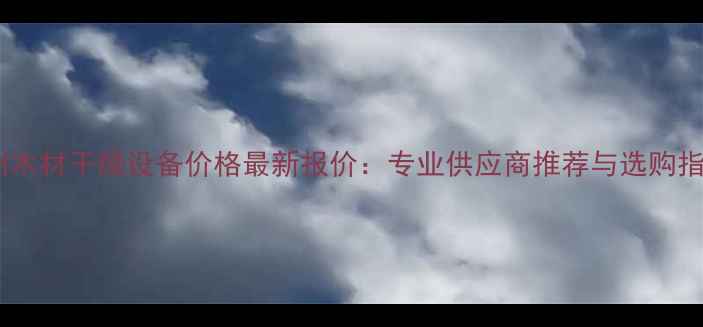 图片 梅州木材干燥设备价格最新报价：专业供应商推荐与选购指南2
