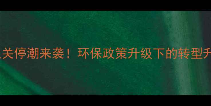 图片 石材企业关停潮来袭！环保政策升级下的转型升级之路2